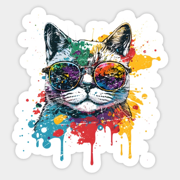 Splashing Colours Sticker by vamarik